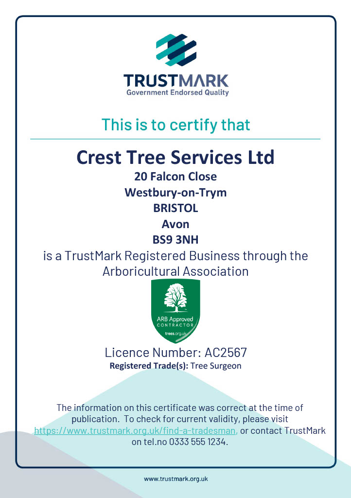 Crest Tree Services Ltd-Trustmark Registration Certificate